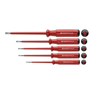 PB Swiss Tools PB 5538 Classic VDE Screwdriver Set, Slim, 5pcs