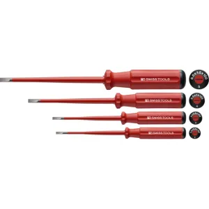 PB Swiss Tools PB 5538.SL CBB Classic VDE slim screwdriver set, fully insulated up to 1000 VAC/1500 VDC