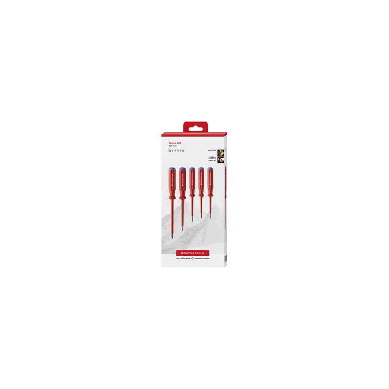 PB Swiss Tools PB 5549 Classic VDE Screwdriver Set, Slim