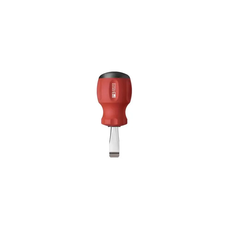 PB Swiss Tools PB 8135.6-30 Slotted Swiss Grip Stubby Screwdrivers, 6mm x 30mm