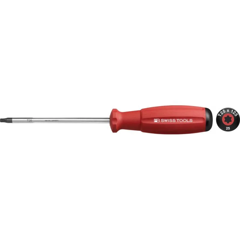 PB Swiss Tools PB 8400.25-120 RE SwissGrip Screwdrivers, TORX, T25 x 120mm