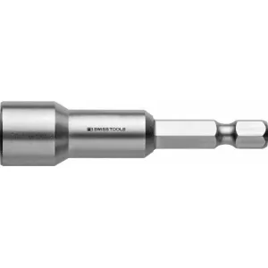 PB Swiss Tools PB E6.200/7 M Socket Wrench Bit, Design E 6.3 (1/4), with Magnet