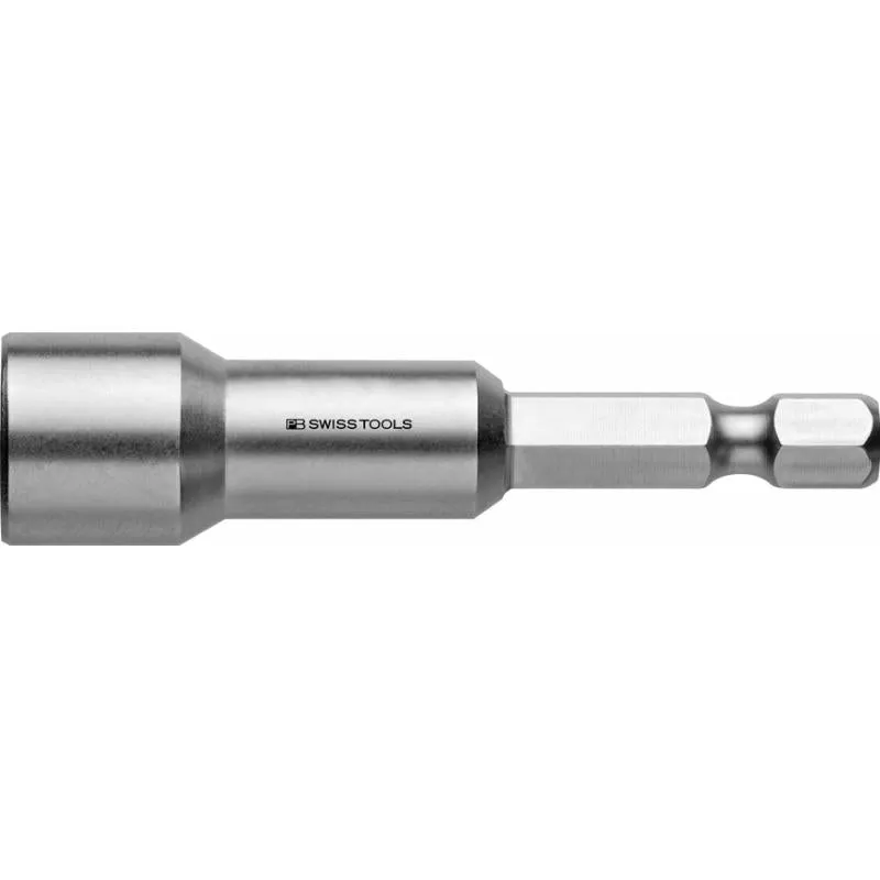 PB Swiss Tools PB E6.200/7 M Socket Wrench Bit, Design E 6.3 (1/4), with Magnet