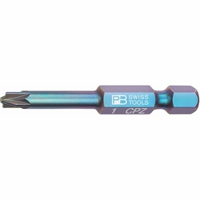 PB Swiss PB E6.180/1 PrecisionBits for Pozidriv/Slotted Combination Screws, PZ1 x 24mm