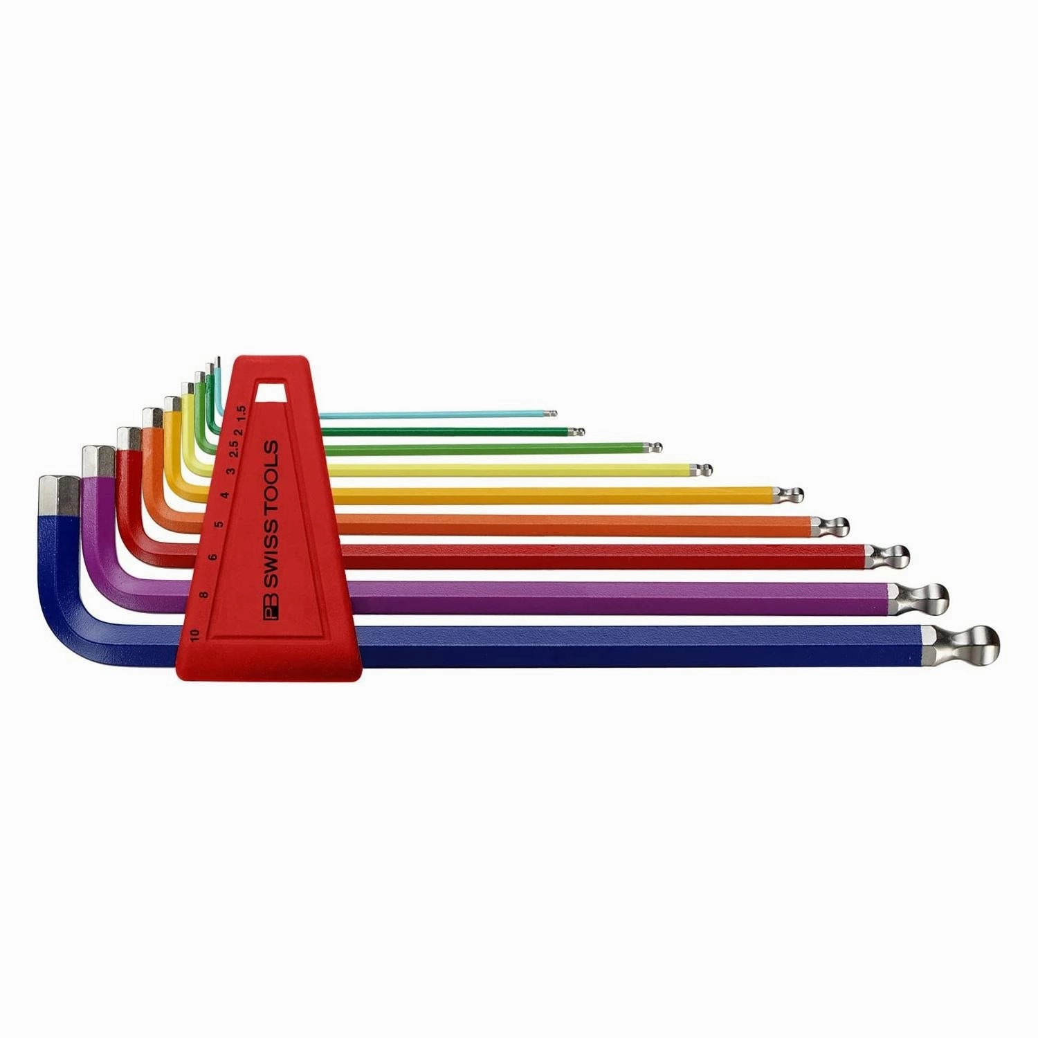 PB Swiss Tools PB 212.LH-10 RB Ballend Hex Set, 1.5-10mm