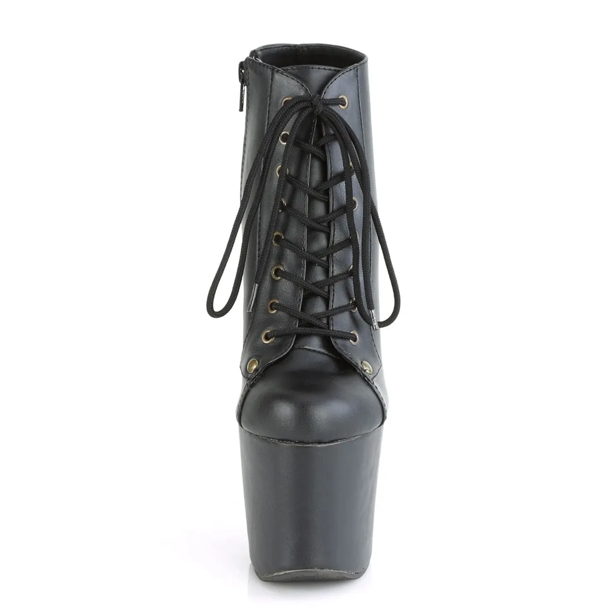 RADIANT-1005 Black Faux Leather/Black Faux Leather