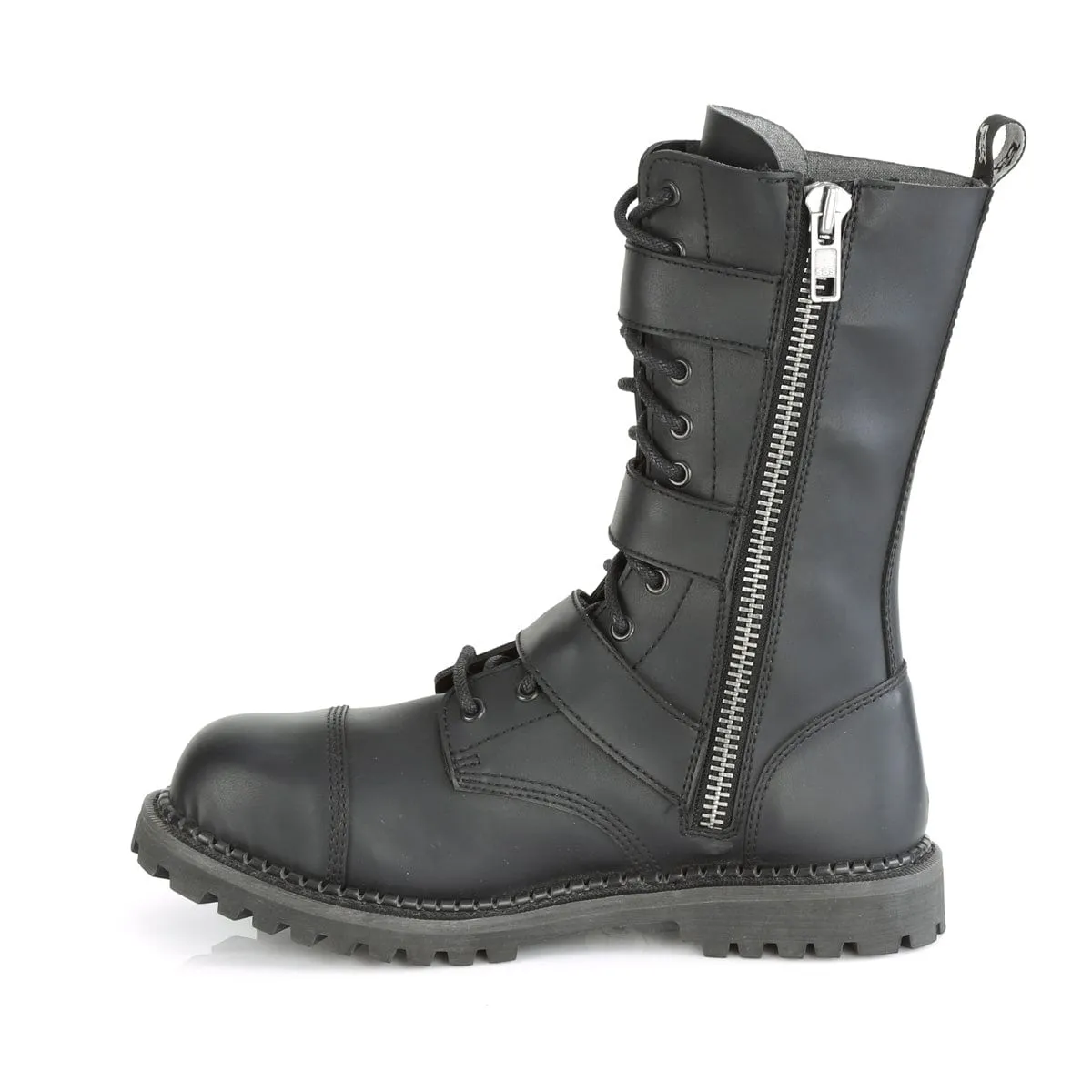 RIOT-12BK Black Vegan Leather