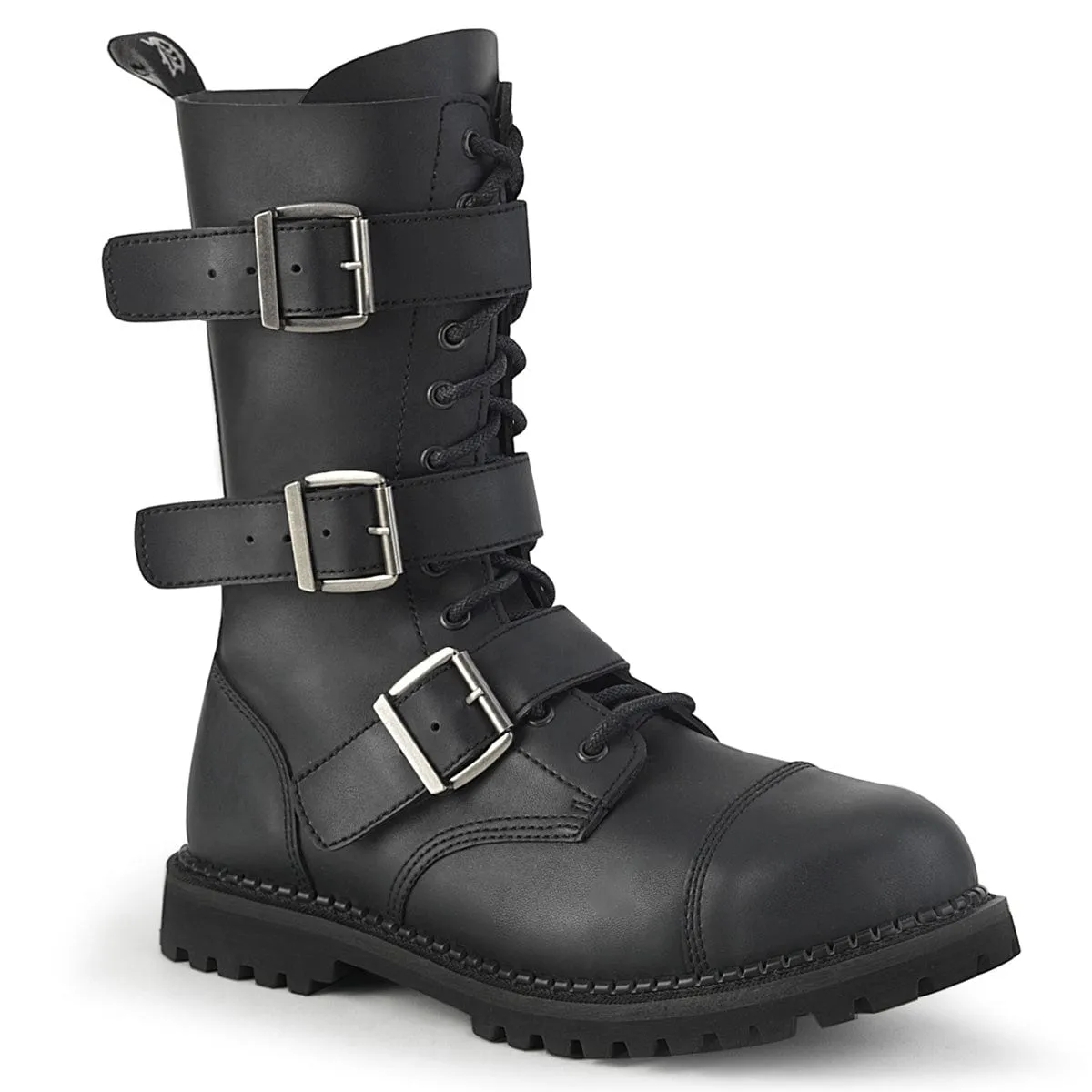 RIOT-12BK Black Vegan Leather