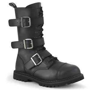 RIOT-12BK Black Vegan Leather