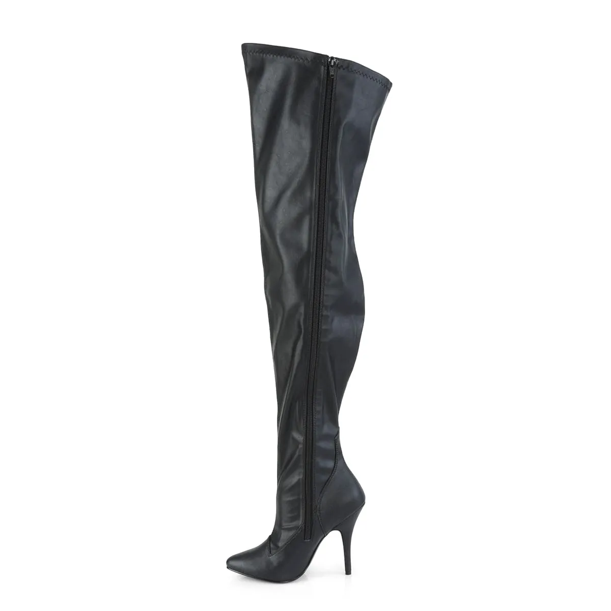 SEDUCE-3000WC Black Stretch Faux Leather