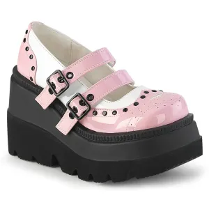 SHAKER-27 Baby Pink-White Patent