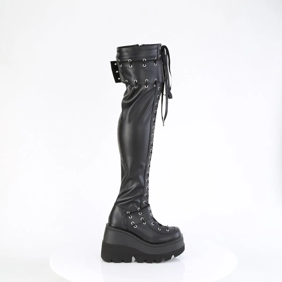 SHAKER-325 Black Vegan Leather
