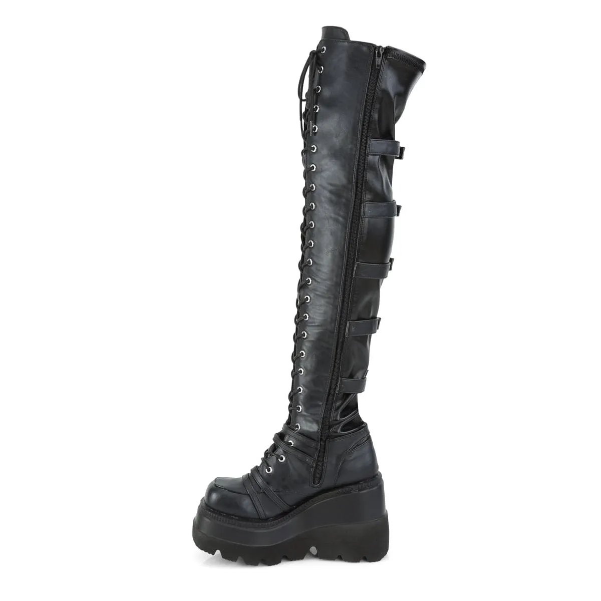 SHAKER-350 Black Veagn Leather-Stretch