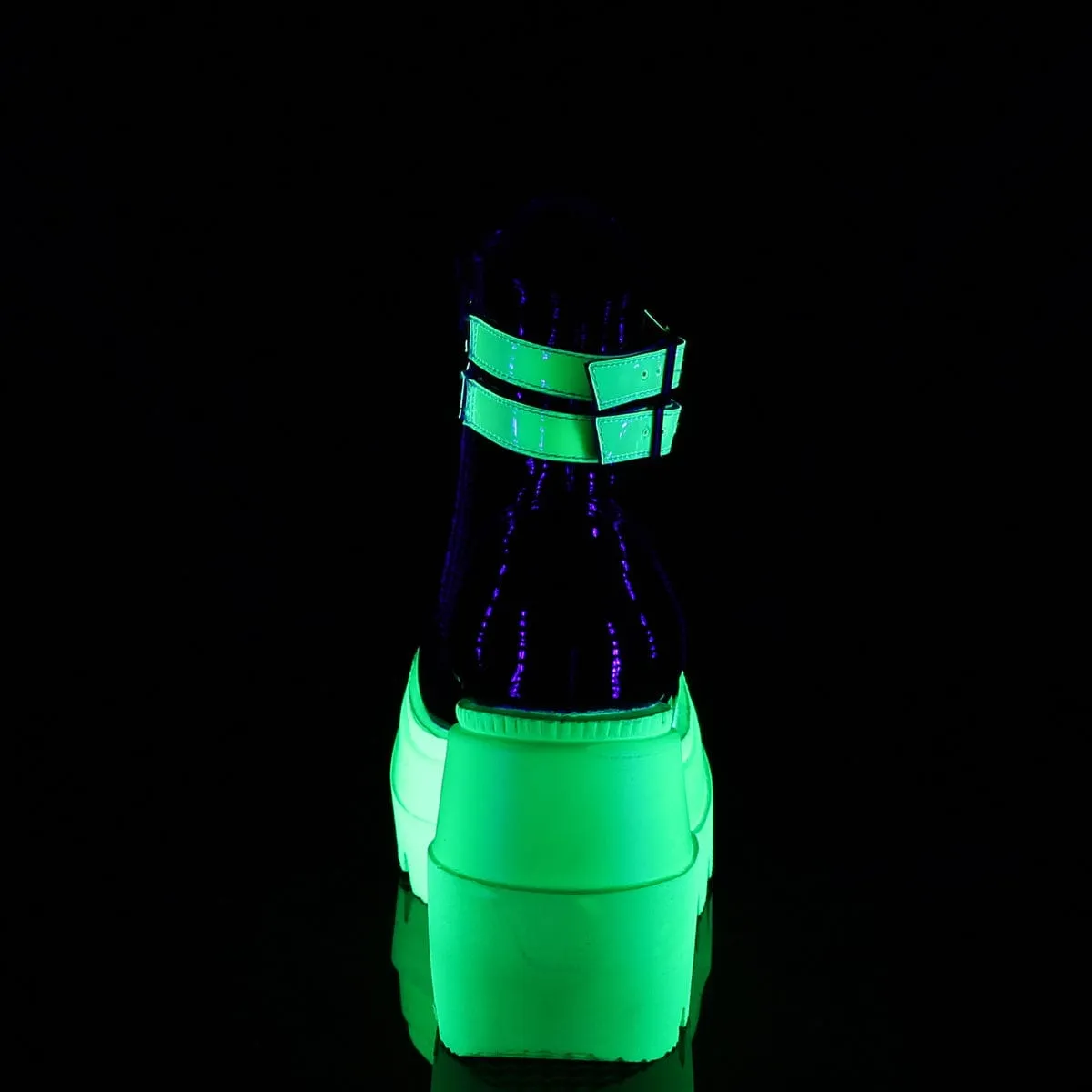 SHAKER-52 Black Patent -UV Neon Green