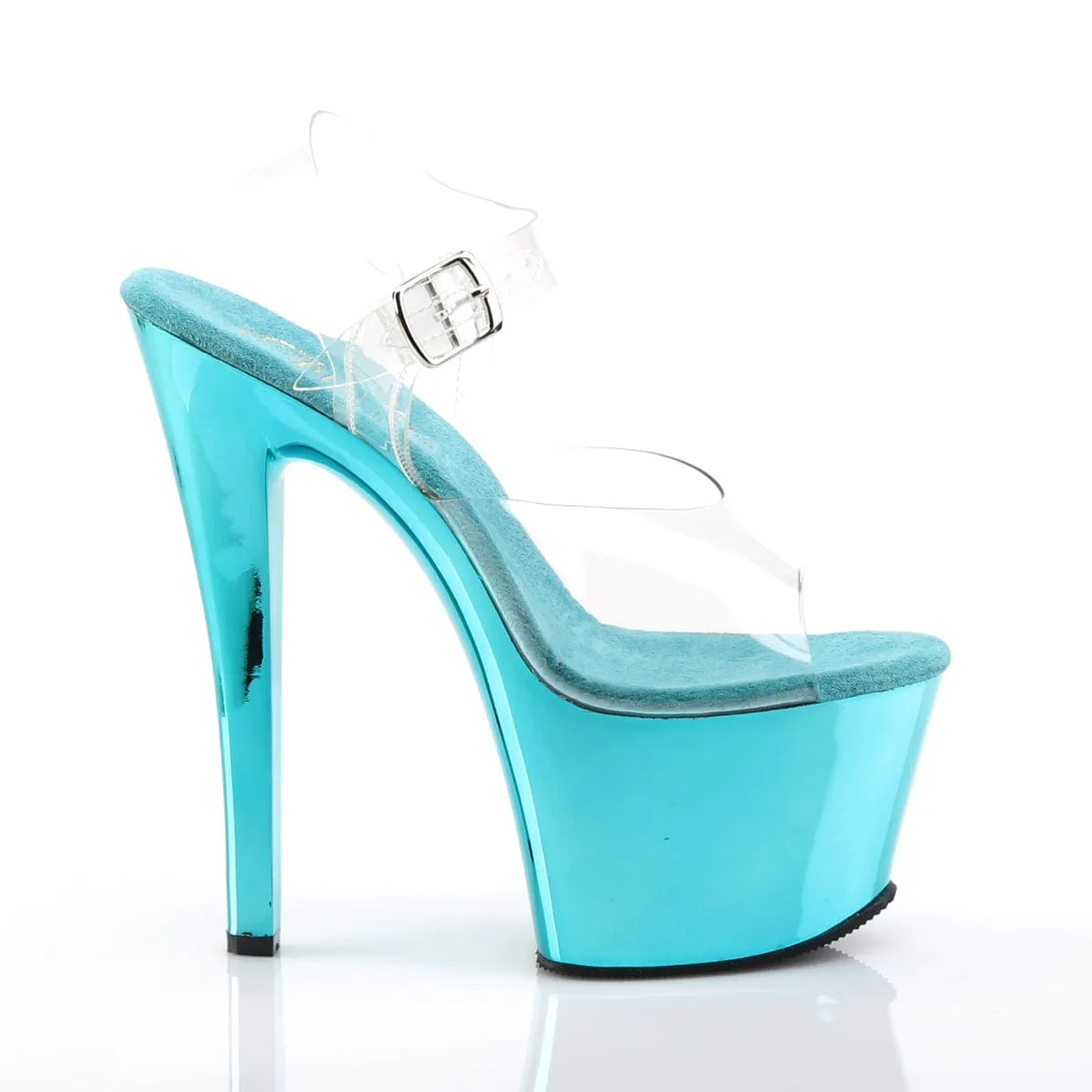 SKY-308 Clear/Turquoise Chrome