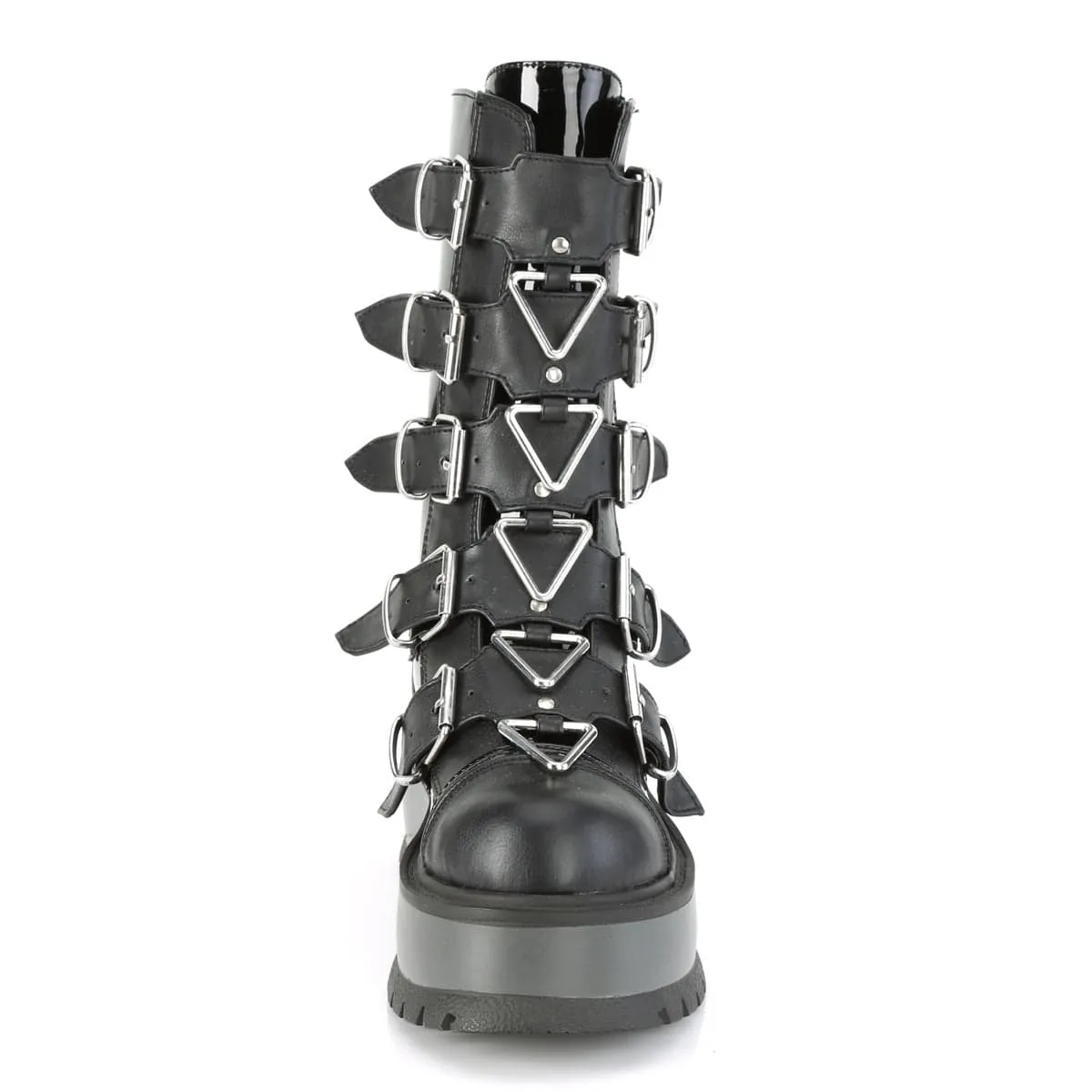 SLACKER-160 Black Patent -Vegan Leather