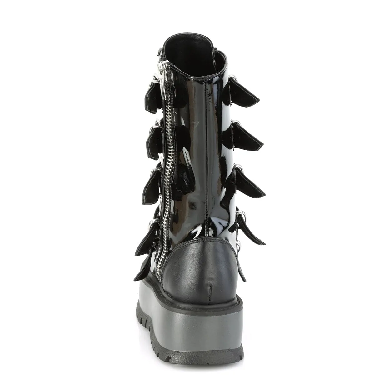 SLACKER-160 Black Patent -Vegan Leather