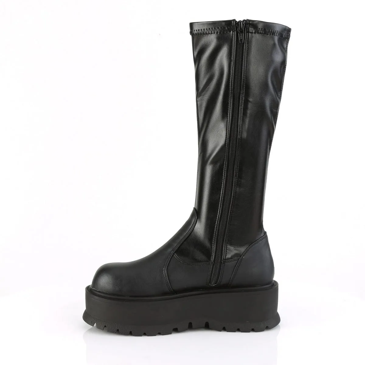 SLACKER-200 Black Stretch Vegan Leather