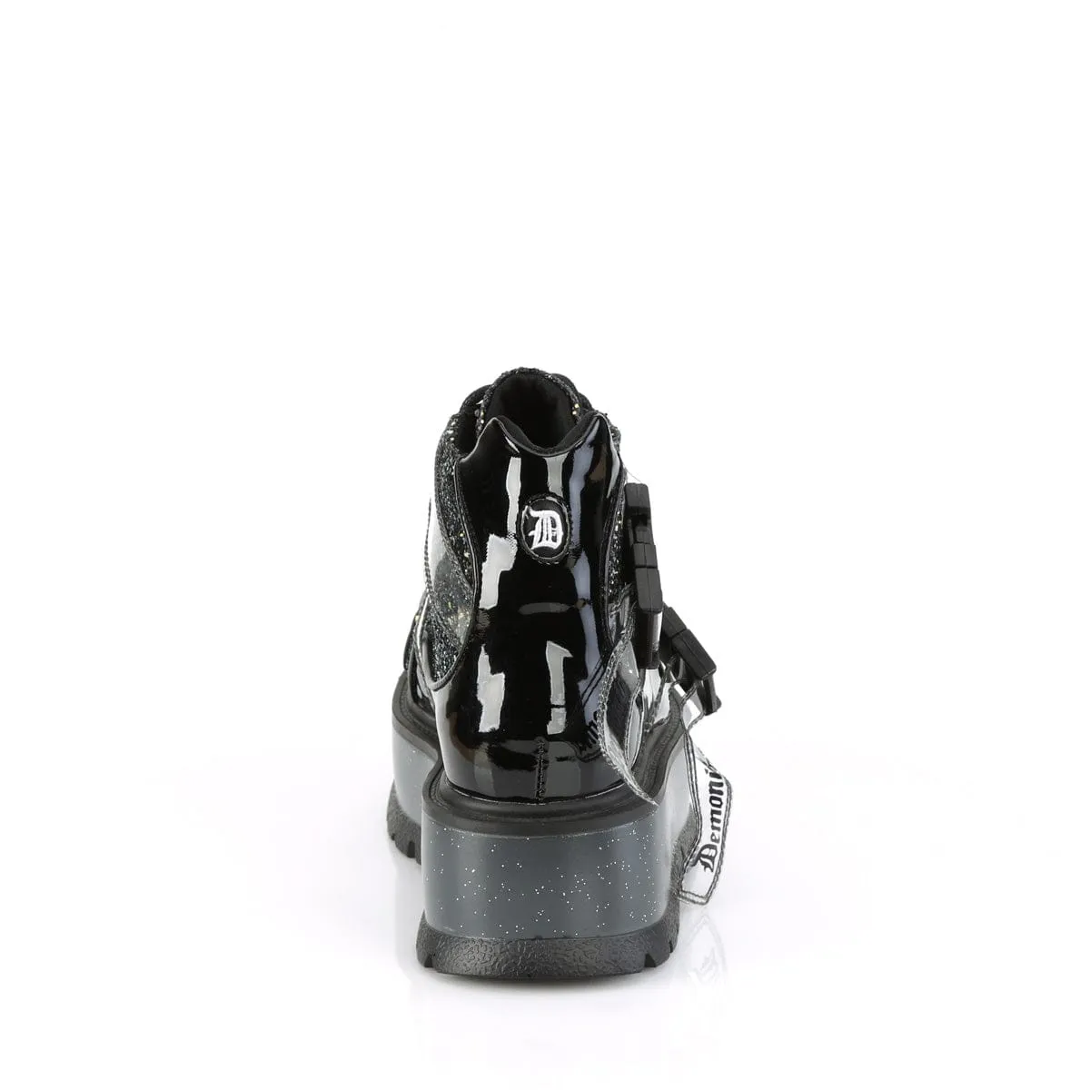 SLACKER-50 Black Patent-Black Multi Glitter