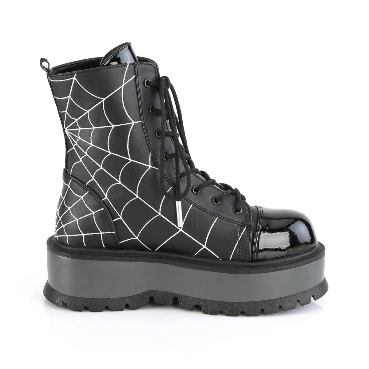 SLACKER-88 Black Vegan Leather- Patent