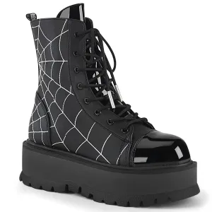 SLACKER-88 Black Vegan Leather- Patent