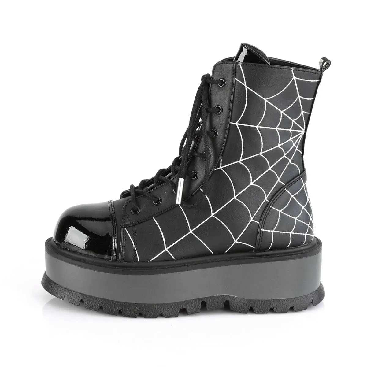 SLACKER-88 Black Vegan Leather- Patent