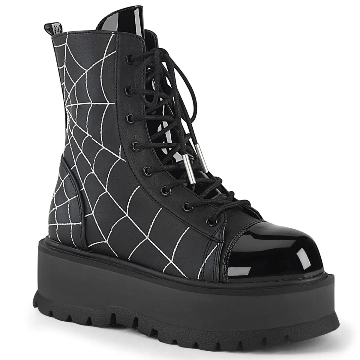 SLACKER-88 Black Vegan Leather- Patent