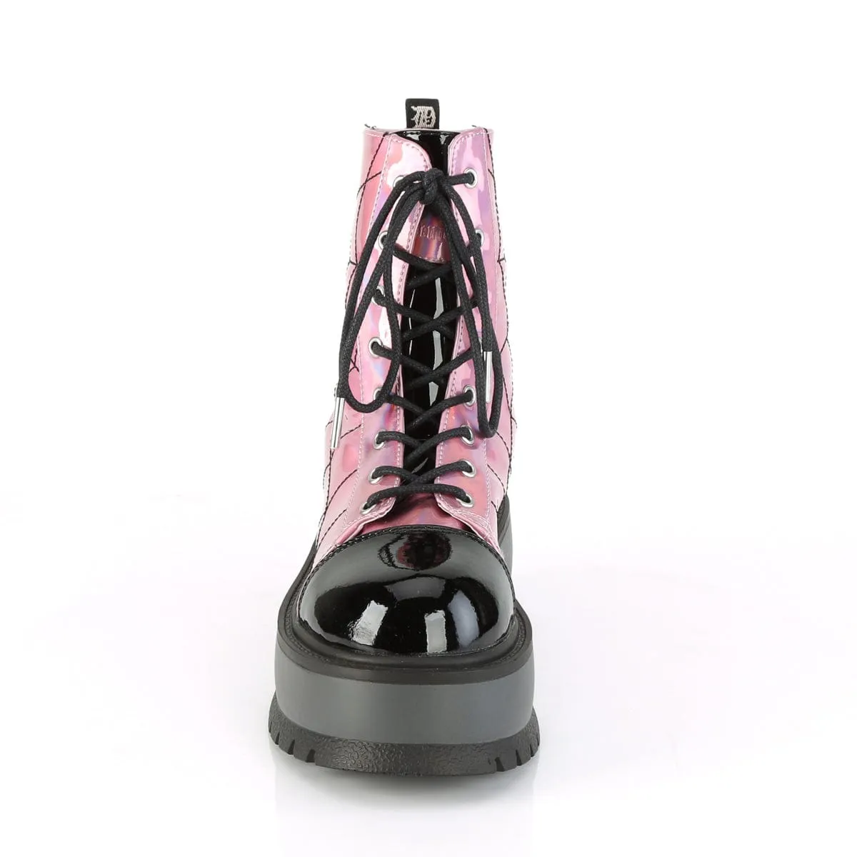 SLACKER-88 Pink Hologram-Black Patent