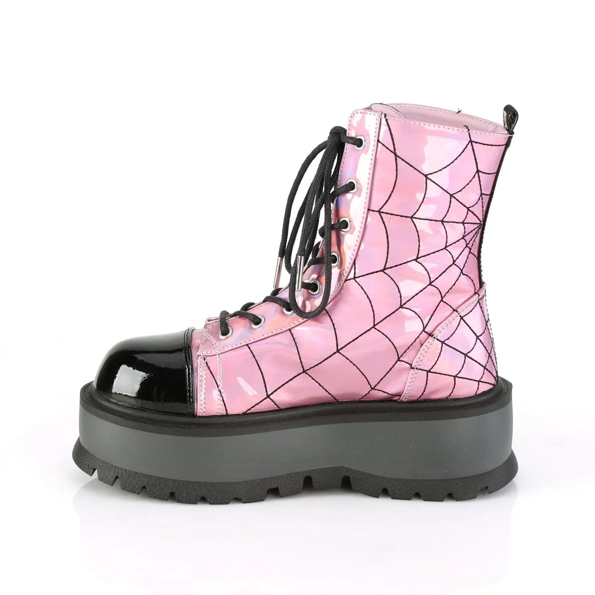 SLACKER-88 Pink Hologram-Black Patent