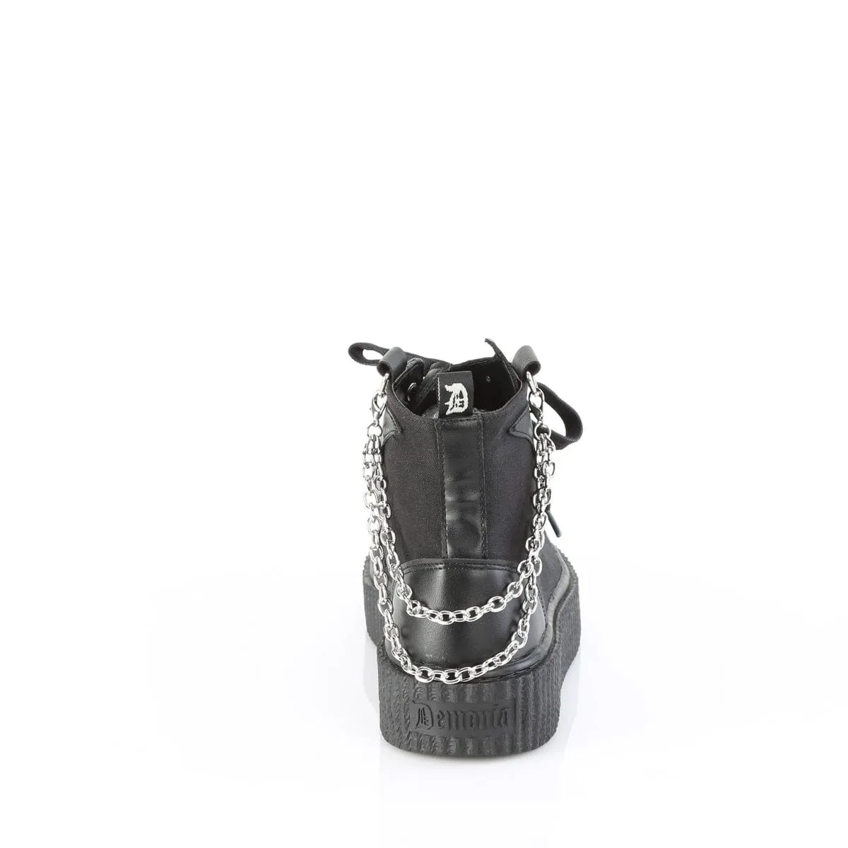 SNEEKER-230 Black Canvas-Vegan Leather