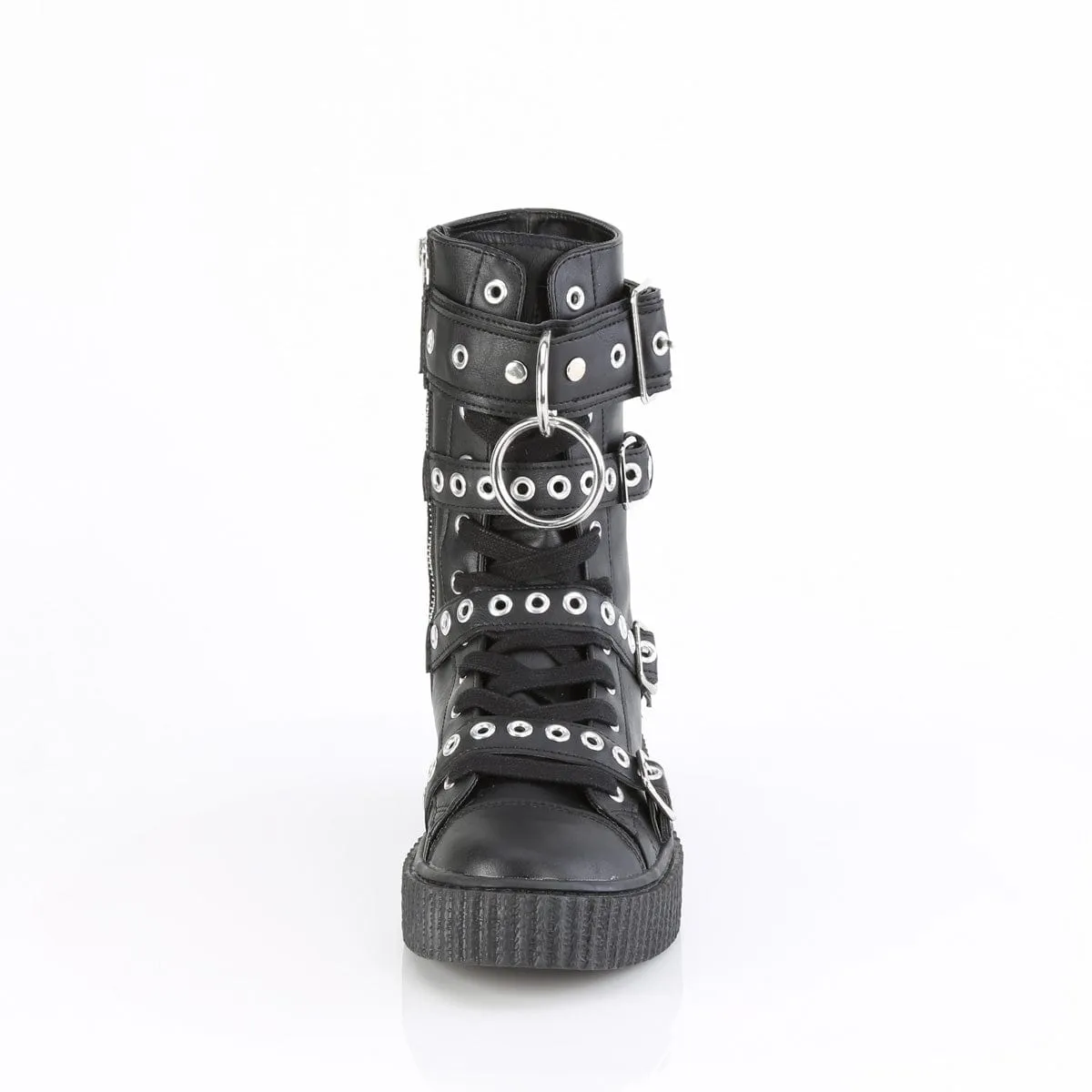 SNEEKER-320 Black Vegan Leather