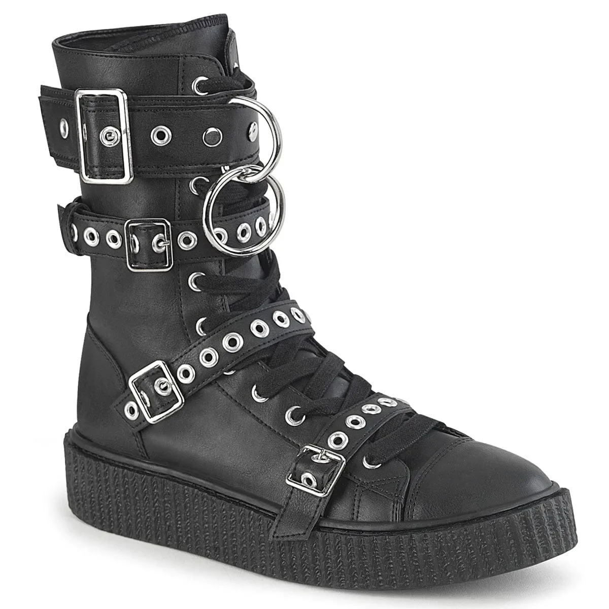 SNEEKER-320 Black Vegan Leather