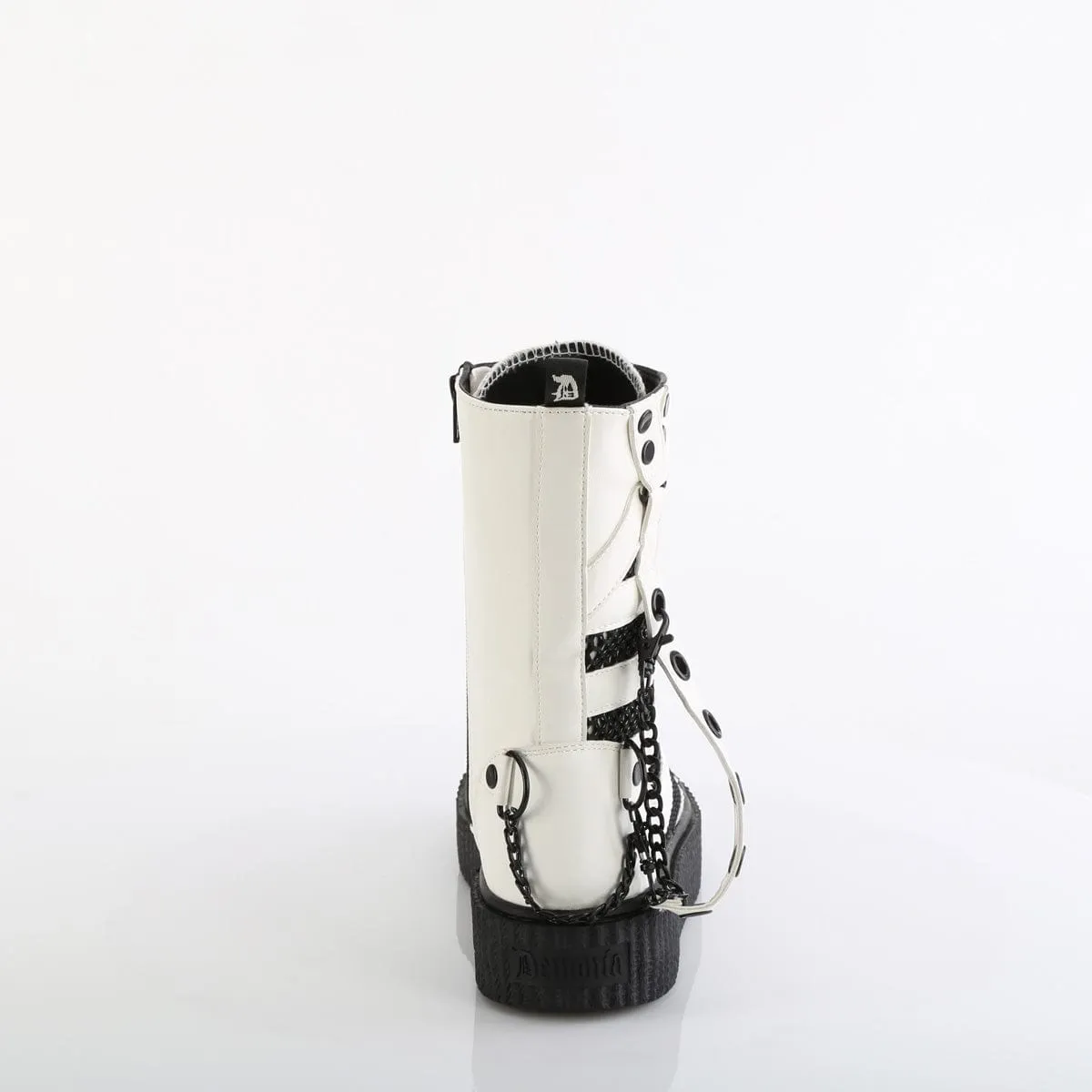 SNEEKER-325 White Vegan Leather-Fishnet