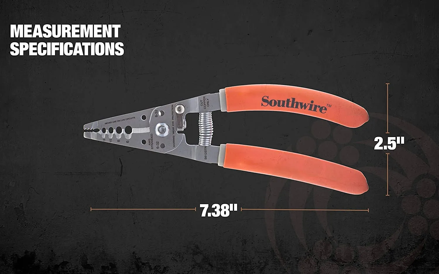 Southwire S612STR Ergonomic Wire Stripper 6-12 AWG
