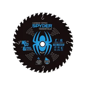 Spyder 13052 Circular Saw Blade, 8 Inch Diameter, 40T Fine Panel Saw
