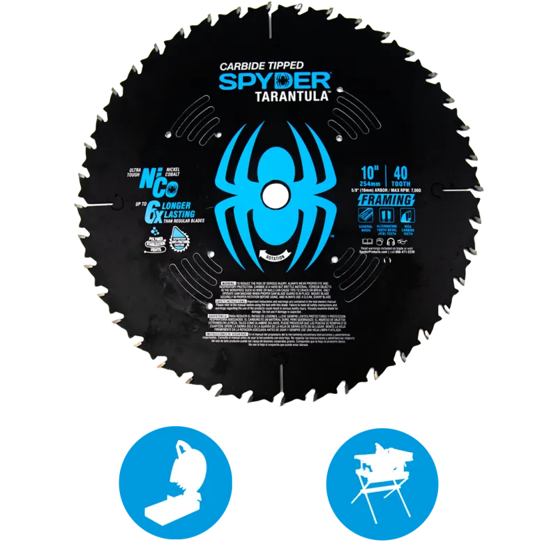 Spyder 13056 10 Inch 40T General Purpose - Ring Pack