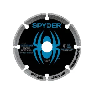 Spyder 14004 Diamond Cut-Off Wheel, 4"    bushing 1/4"