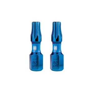 Spyder 19042 Mach-Blue T25 1/4-in x 1-in TORX Impact Driver Bit 2 Piece