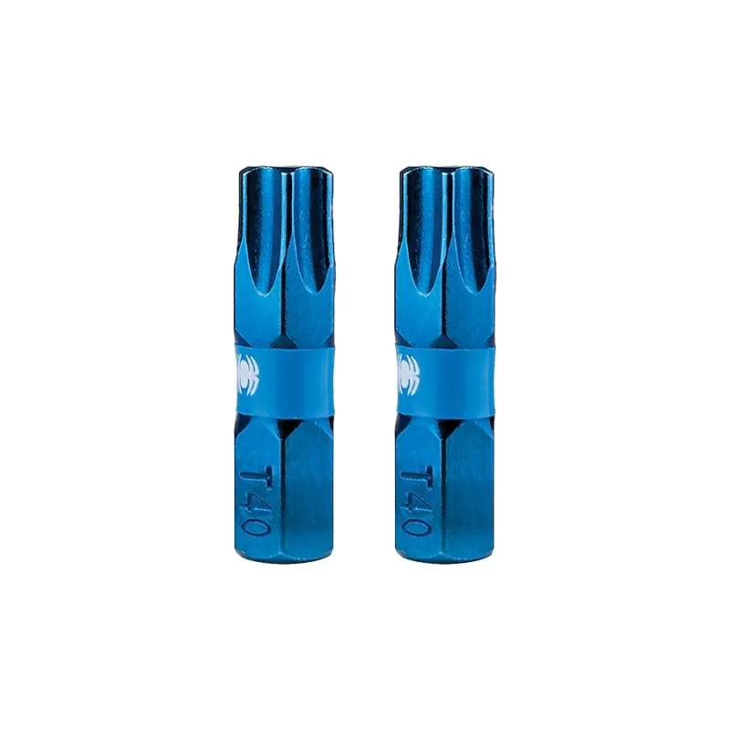 Spyder 19044 Mach-Blue T40 1/4-in x 1-in TORX Impact Driver Bit 2 Piece