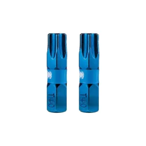Spyder 19044 Mach-Blue T40 1/4-in x 1-in TORX Impact Driver Bit 2 Piece