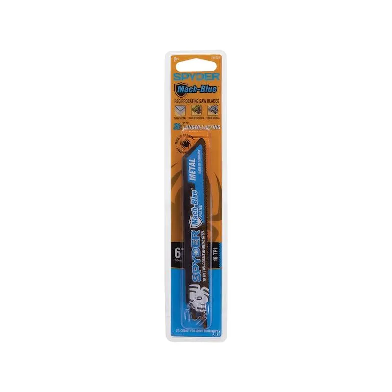 Spyder 200320 Mach-Blue 18TPI - 6 Inch 2 Pack