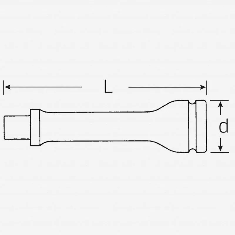 Stahlwille 33010002 509IMP Extension, 1/2 Inch Square Drive