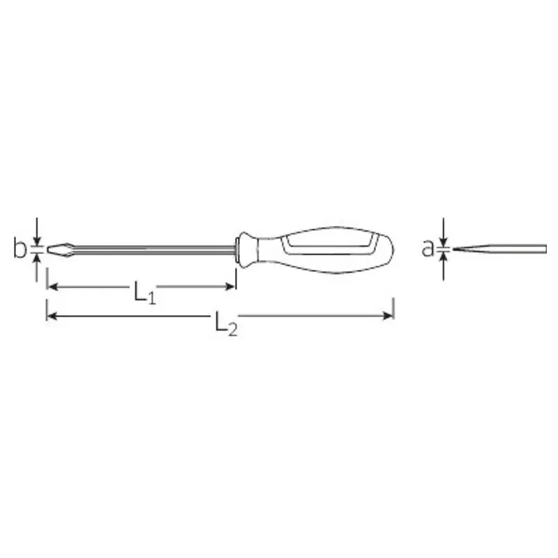 Stahlwille 46223314 Drall   Slotted  Screwdriver, Size 7 mm