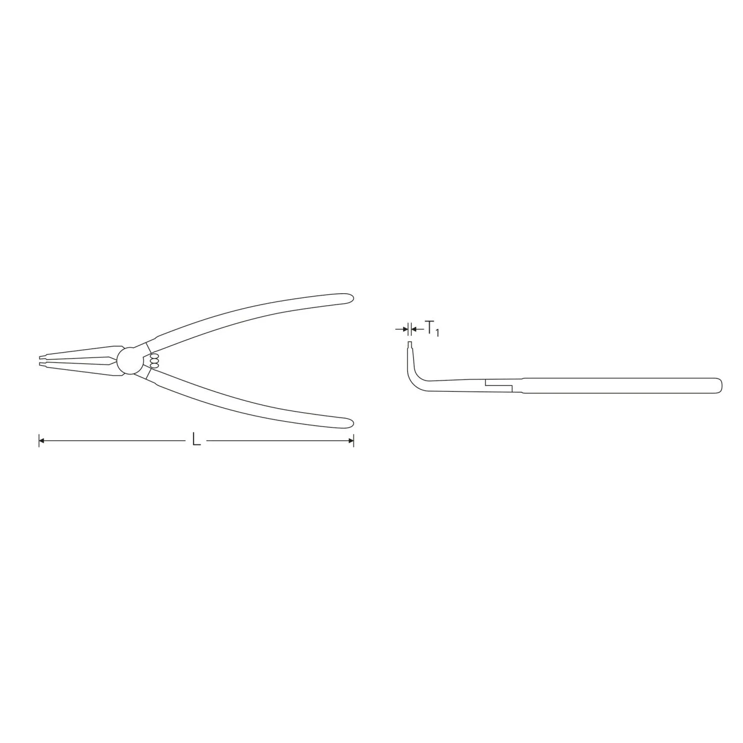 Stahlwille 65464111 Circlip pliers for external circlips