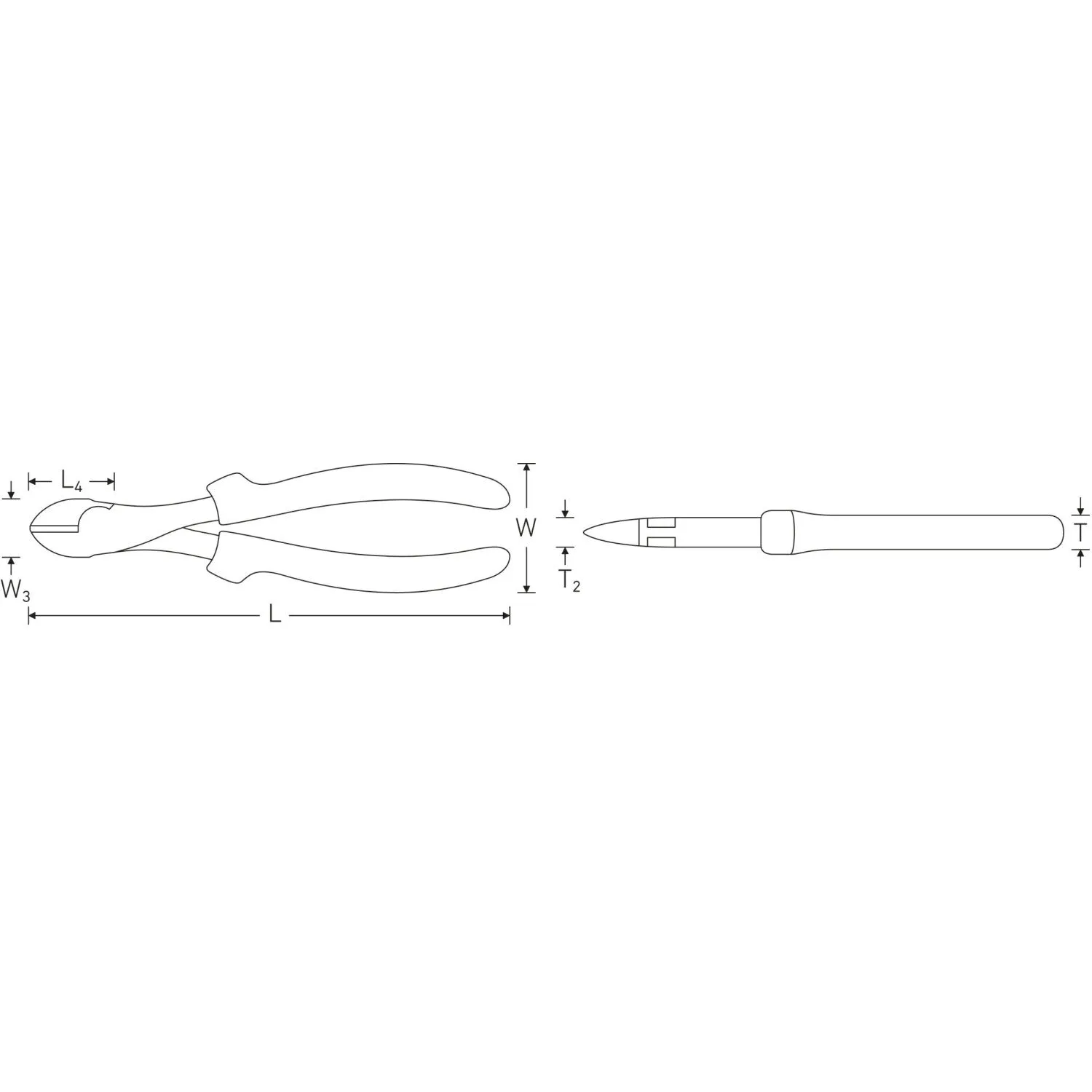 Stahlwille 67211160 Heavy duty side cutter