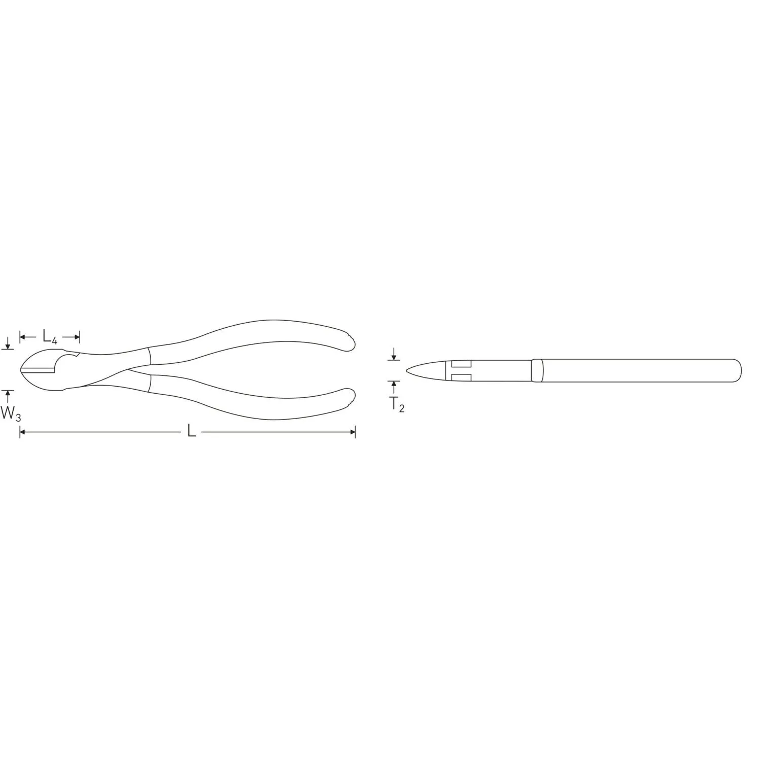 Stahlwille 67213200 Heavy duty side cutter