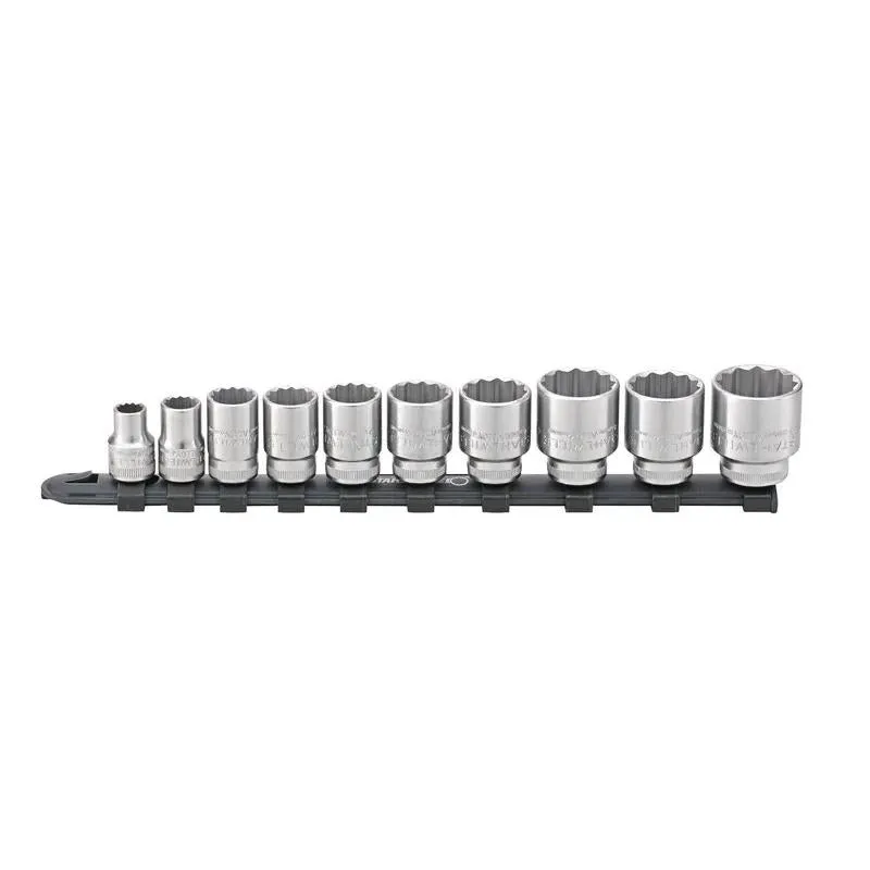 Stahlwille 96052010 Socket Spanner Set On Clip Rail 3/8 Inch, 10 Pcs