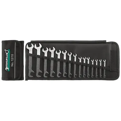 Stahlwille 96400653 12/10 Small Double Open Ended Spanner Electric Set w/ Wallet