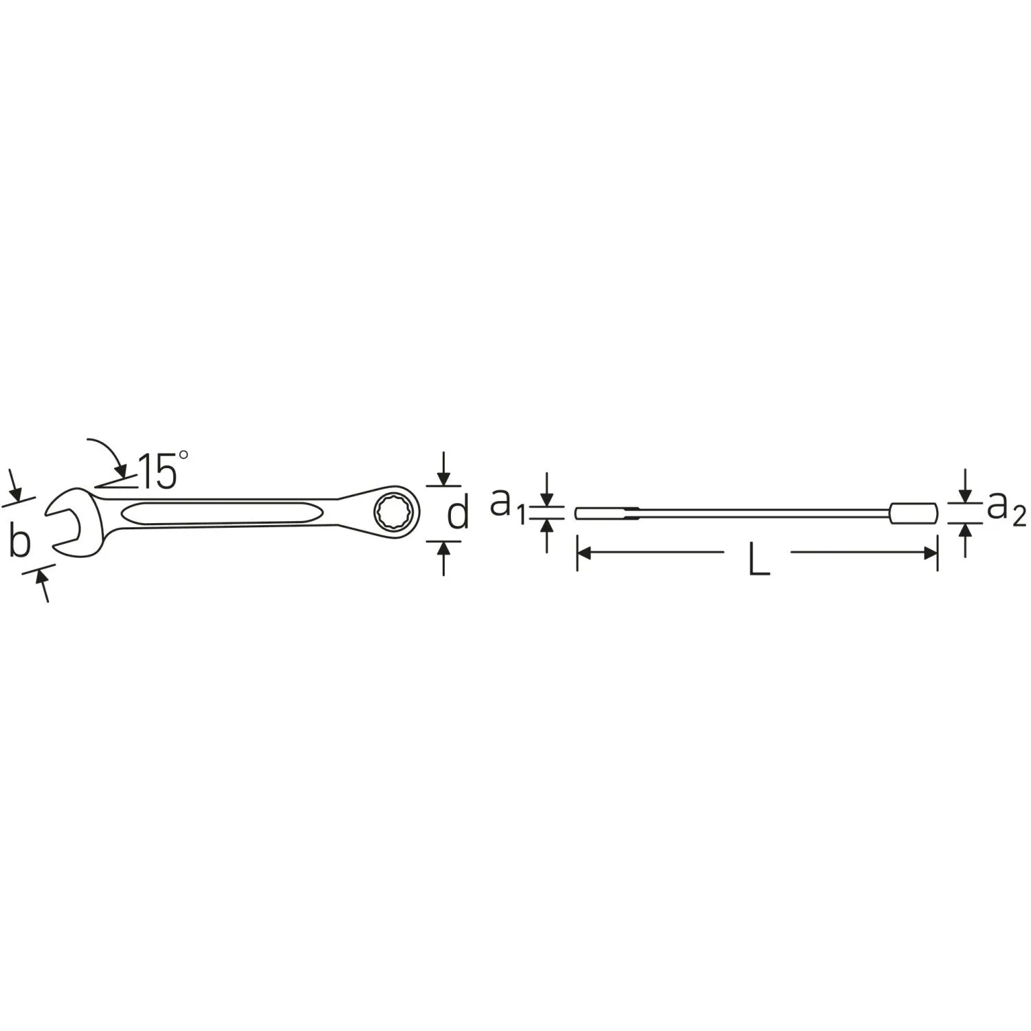 Stahlwille 96411708 Combination ratcheting spanner set