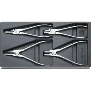 Stahlwille 96650004 6702 Set with 4 pliers, chrome plated